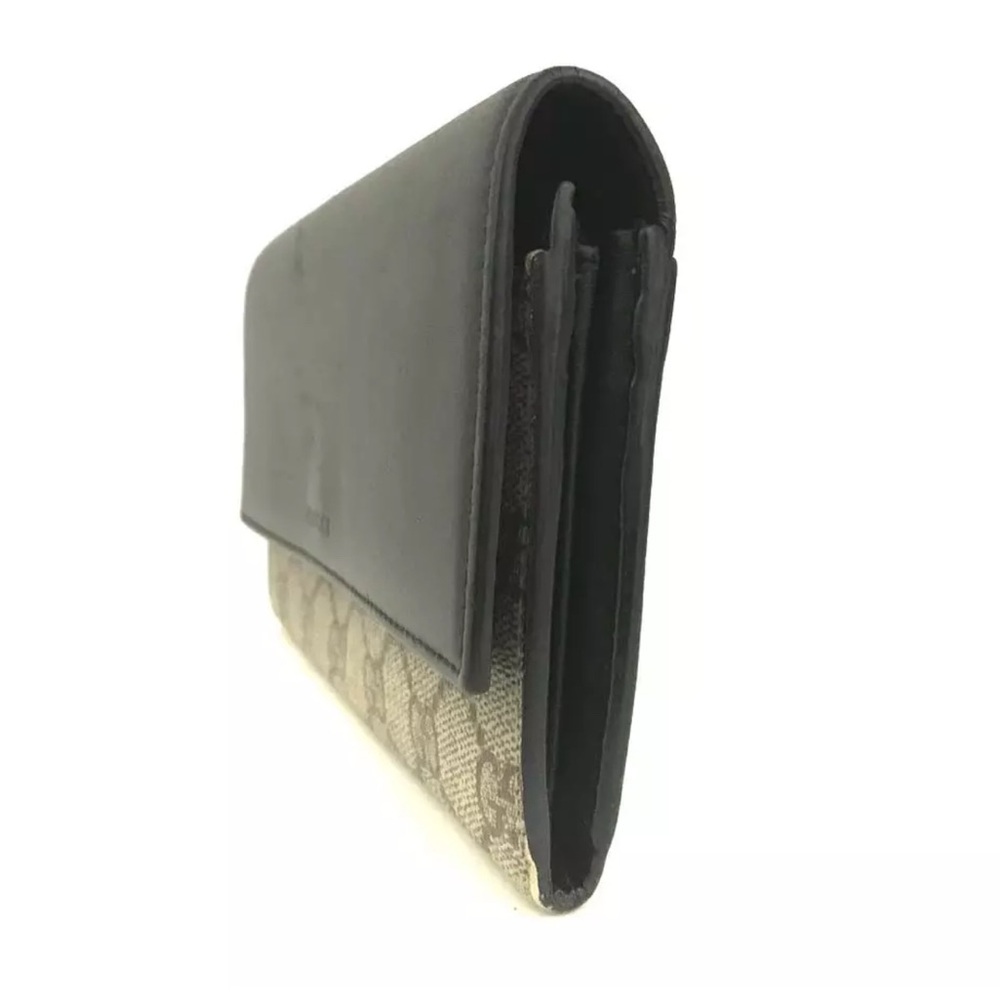 Authentic GUCCI GG Supreme PVC Long Bifold Wallet - Picture 3 of 14